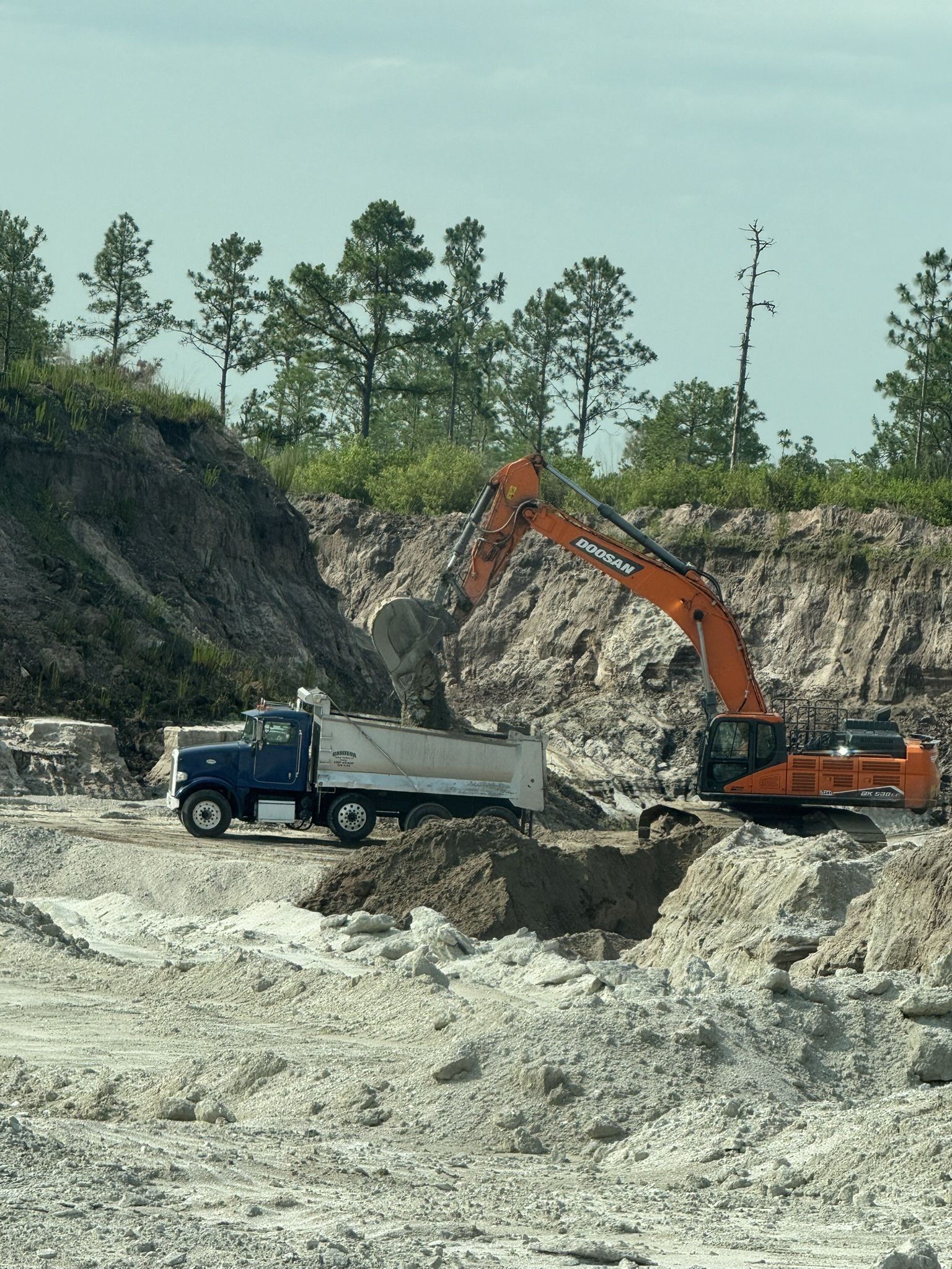 clay, dirt, roadbase, shell, rock, etc