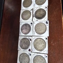 One Dollar Silver Morgan Coins