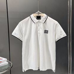 Givenchy White Polo Shirt New 