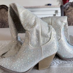 Rhinestone Boots up to Knee 