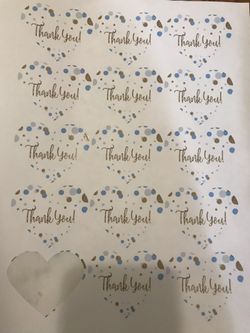 Thank you stickers