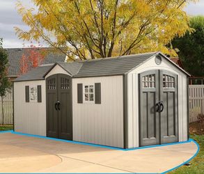 Lifetime 8x20+ Extra Long Grey Resin Storage Shed - Great Condition - Local Pickup Only