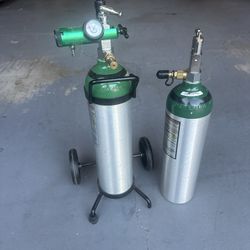 Oxygen Cylinder Two Of Them With Valve 