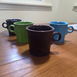 Fiesta Ceramic Mugs - Set of 4 - retired colors
