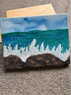 Waves on the shore