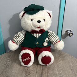 Vintage 1992 Kmart Plush Christmas Bear, 22 Inches Tall 