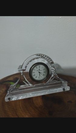 WATERFORD CRYSTAL CLOCK 6"×4" ×1.5" - AZ1000