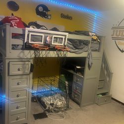 Bunk Bed/mattress(twin Size) & Night Stand