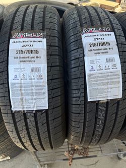 (2) 215/70R15 arisun aggressor