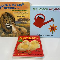 3 Bilingual/Spanish Children's Board Books