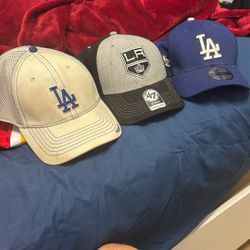 3 LA sports Cap Collection