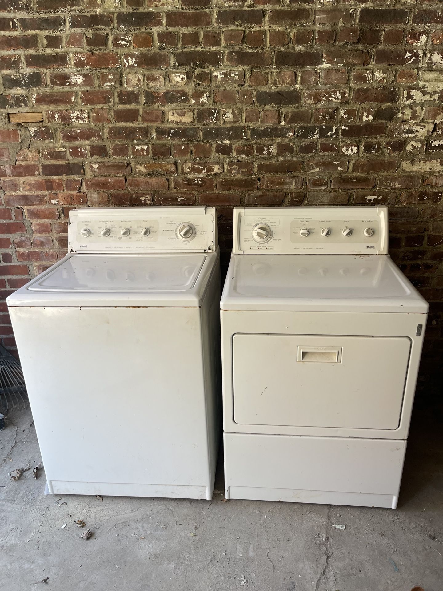 Washing Machine And Dryer Kenmore