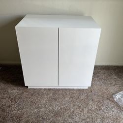 Litter Cat  Box Enclosure, Large Litter Box Furniture, Modern Cat Litter Box Enclosure Furniture with Storage, Side Cabinet (White)