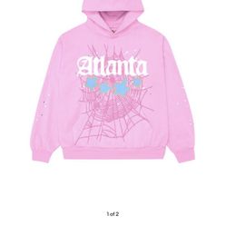 Sp5der pink atlanta hoodie size Large never worn
