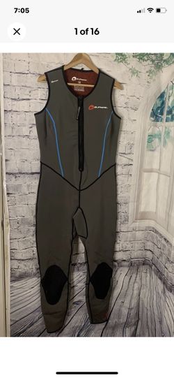 Supreme Wetsuit Size 14 Sleeveless Gray Stretch Stretch