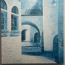 Blue Italian Canvas Wall Art 