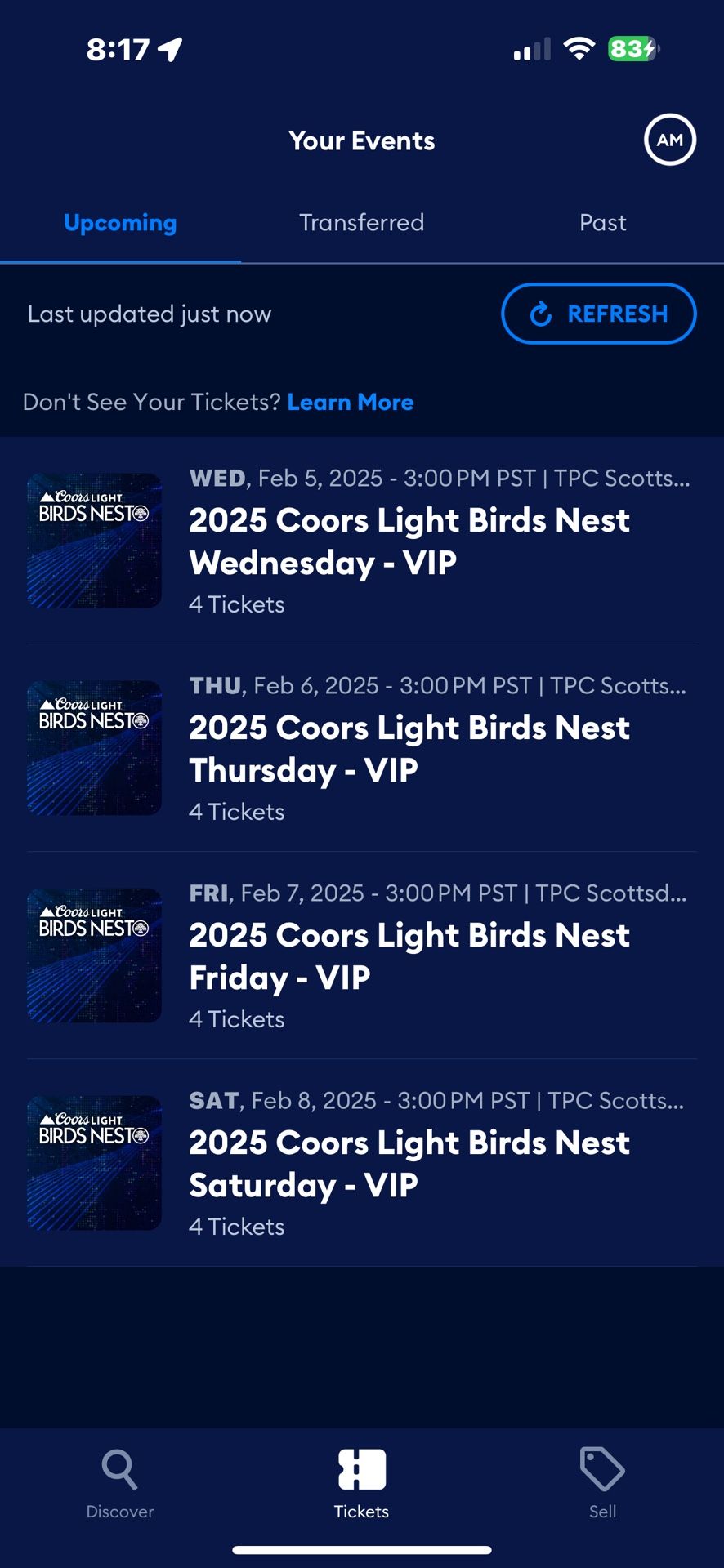 Birdsnest Concert Series 2025 - 2 VIP Tickets - Tiesto - Saturday February 8th