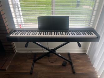 Yamaha P-143B 88-Key Weighted Digital Piano + Stand & Pedal