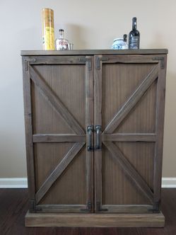 Bar Cabinet (Solid Wood)