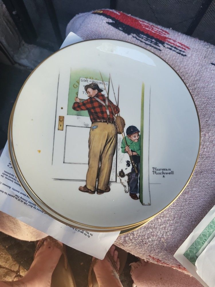 Norman Rockwell Plates