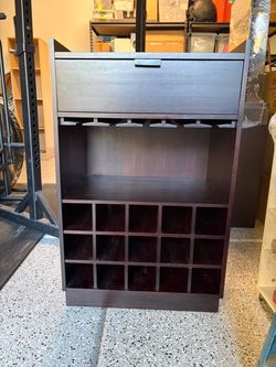 Rolling bar cart