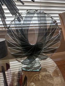Post Modern Glass Phoenix Sculpture