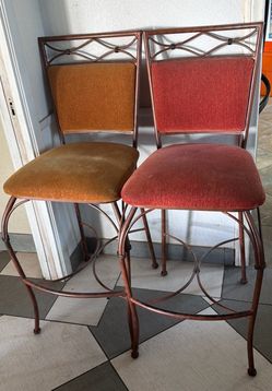 Iron bar stools $40 obo