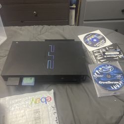 Modded Ps2, Two Controllers And Game Sharks