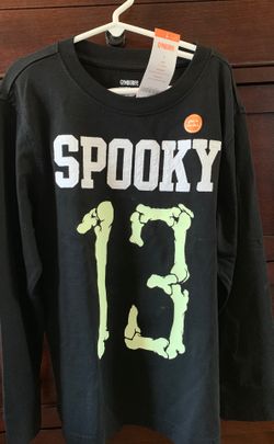 New Gymboree Halloween long sleeve shirt size 8 glow in the dark