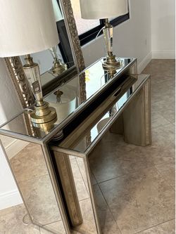 Chrome Mirrored Elegant credenza.
