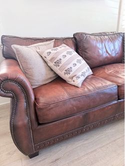 Real leather couch