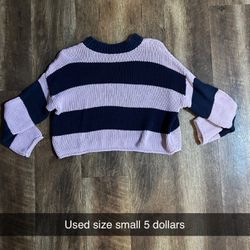 Purple, Long Sleeve Sweatshirt