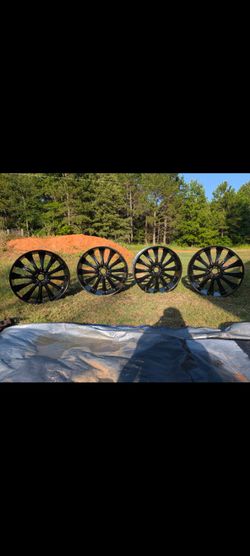 26"  black rims