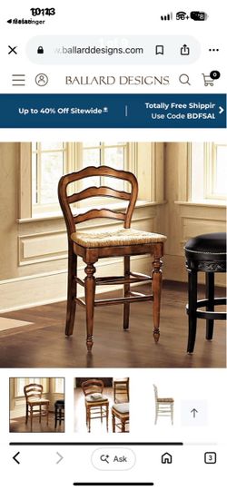 Ballard Designs Counter Height Barstools 4