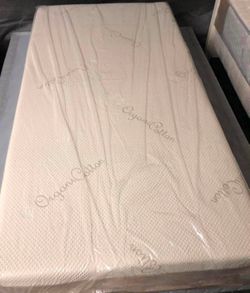 Twin Xl Latex Organic Cotton Mattress with Box Spring & Bed Frame if Needed