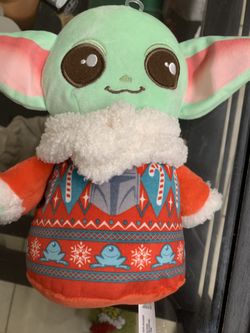 Star Wars Grogu Mandalorian Child 8" Holiday Baby Yoda Christmas Sweater Plushie