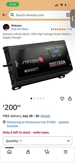 Stetsom Infinite Black 120A High Voltage Power Battery Supply Charger