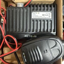 Retevis MB1 40 Channel CB Radio, Noise Cancellation Long Range Mobile Radio, with CB Antenna and Cigarette Lighter, Emergency Channel 9/19, 7-Color Sc