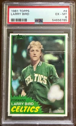 1981 Topps Larry Bird #4 - PSA 6