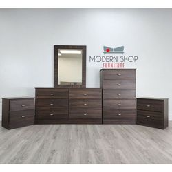 Dresser With Mirror  , Chest And Two Nightstands *** Financing Available 