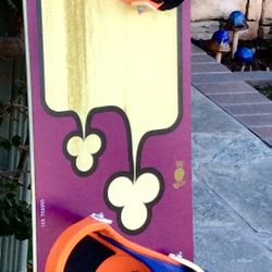 Burton Floater 152 cm Snowboard, Sintered Base Wood Core, Made In Canada