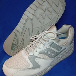 Men's Size 12 Saucony Grid 8500 Grey Weave 