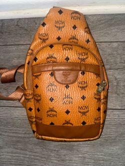 Leather crossbody sling bag