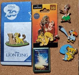 The Lion King bundle of 6 pins