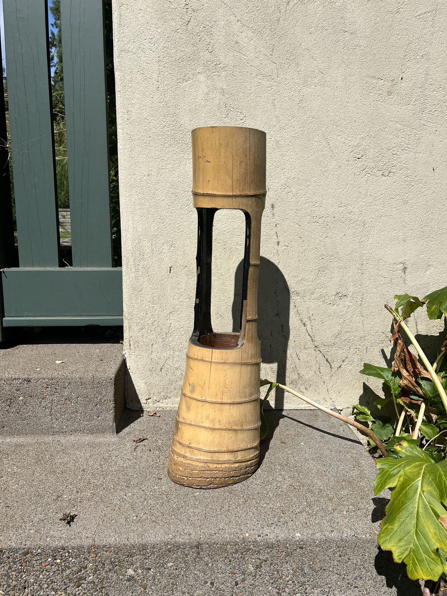 Antique Japanese Bamboo Planter