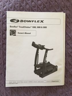Manual Bowflex Treadclimber Tc5000 Weight Bowflex Treadmill Tc5000