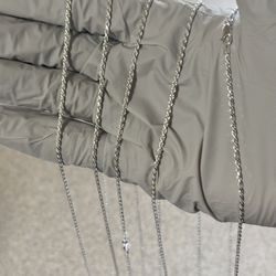 2mm   Flawless Diamond Cut Rope Chains 22inch