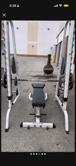 Design  Squat Rack Including Weight Plates/Barbell