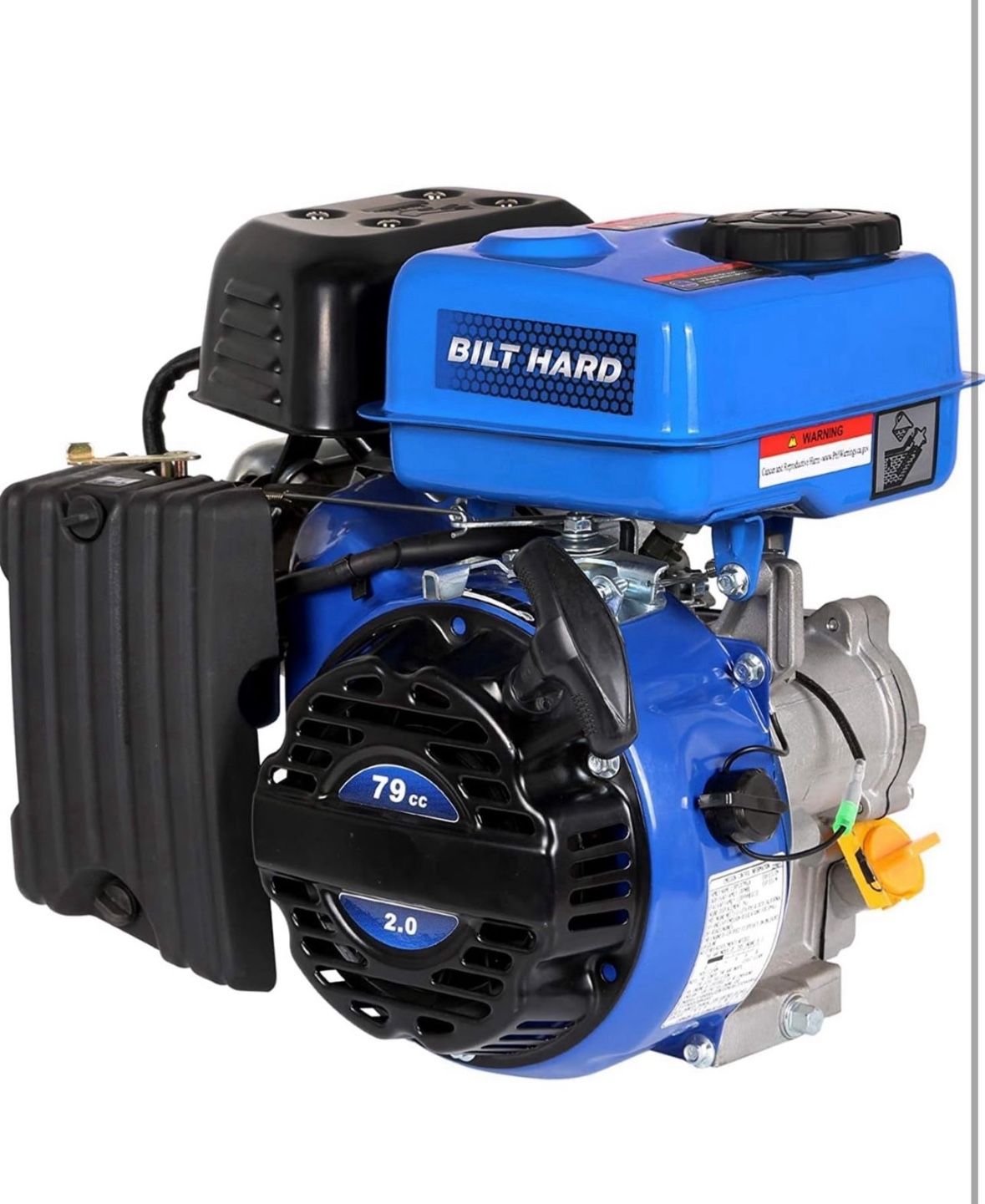 BILT HARD Gas Engine 79cc 2 HP, Gas Motor