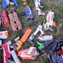 Large Collection Nerf Guns